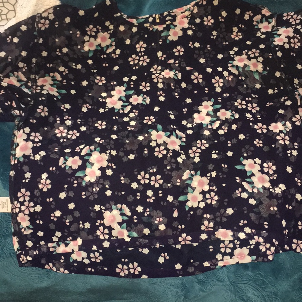 Floral Blousey See Through Tee